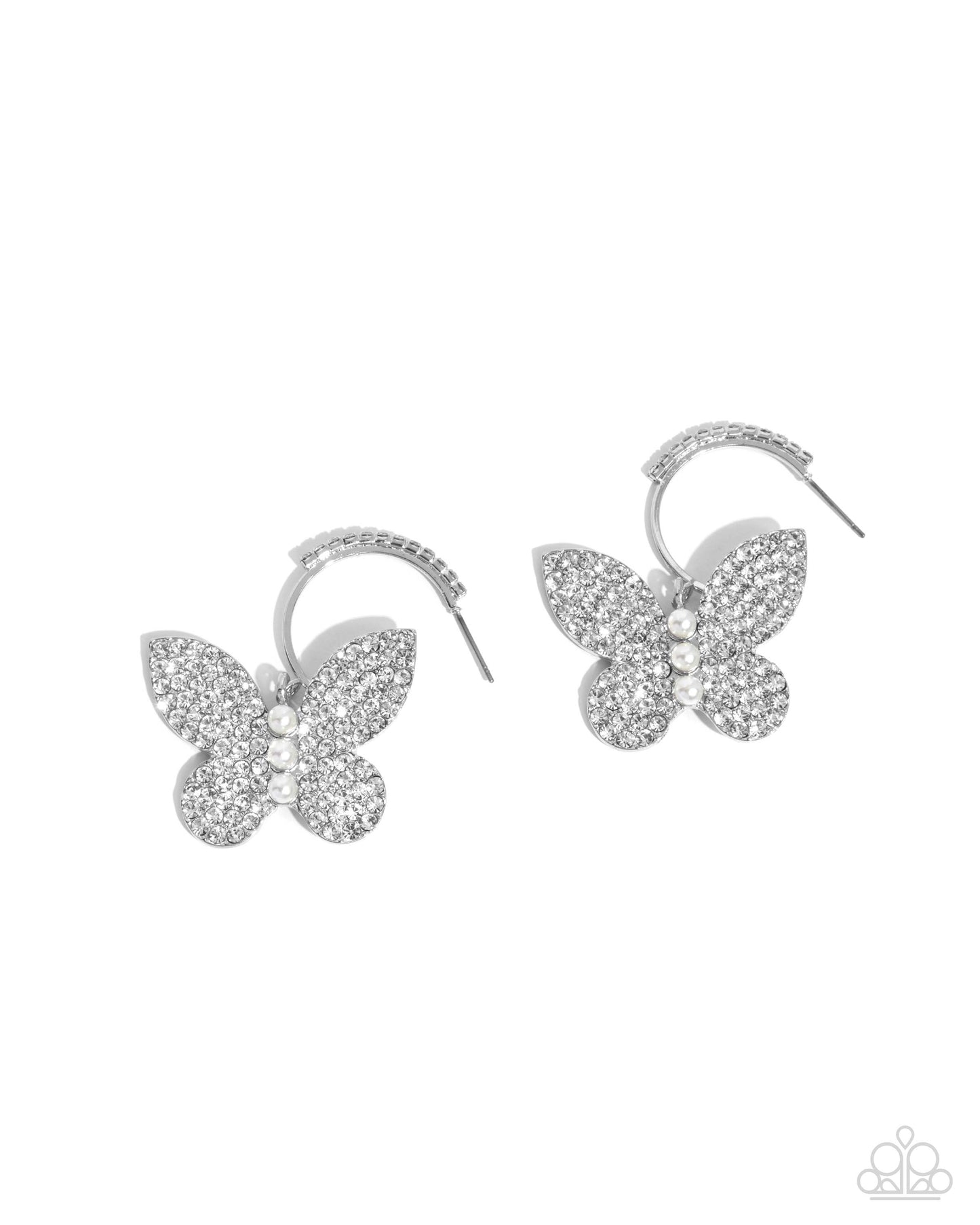 Butterfly Boundary -Silver - White