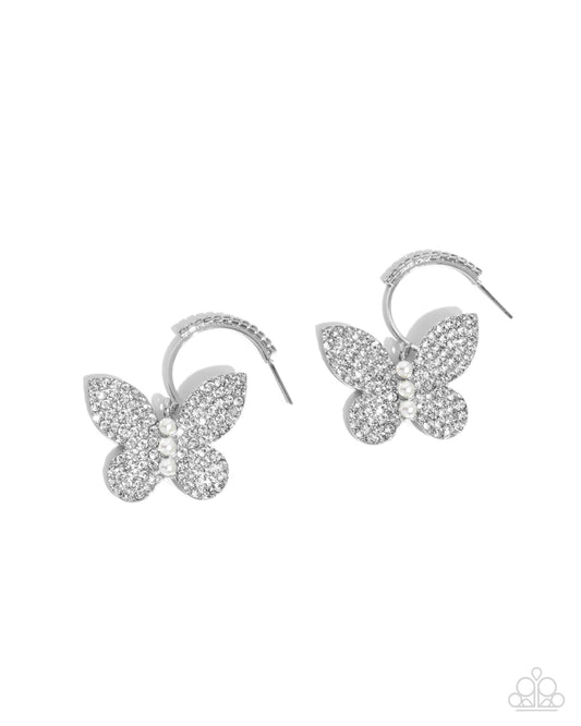 Butterfly Boundary -Silver - White