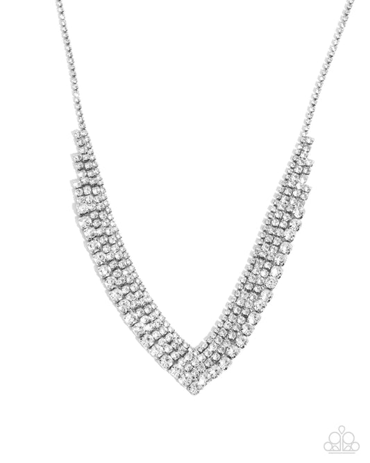 Pointed Pizzazz - Siver - White