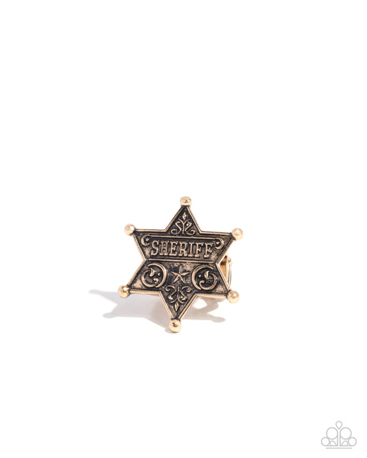 Sheriffs Star - Gold