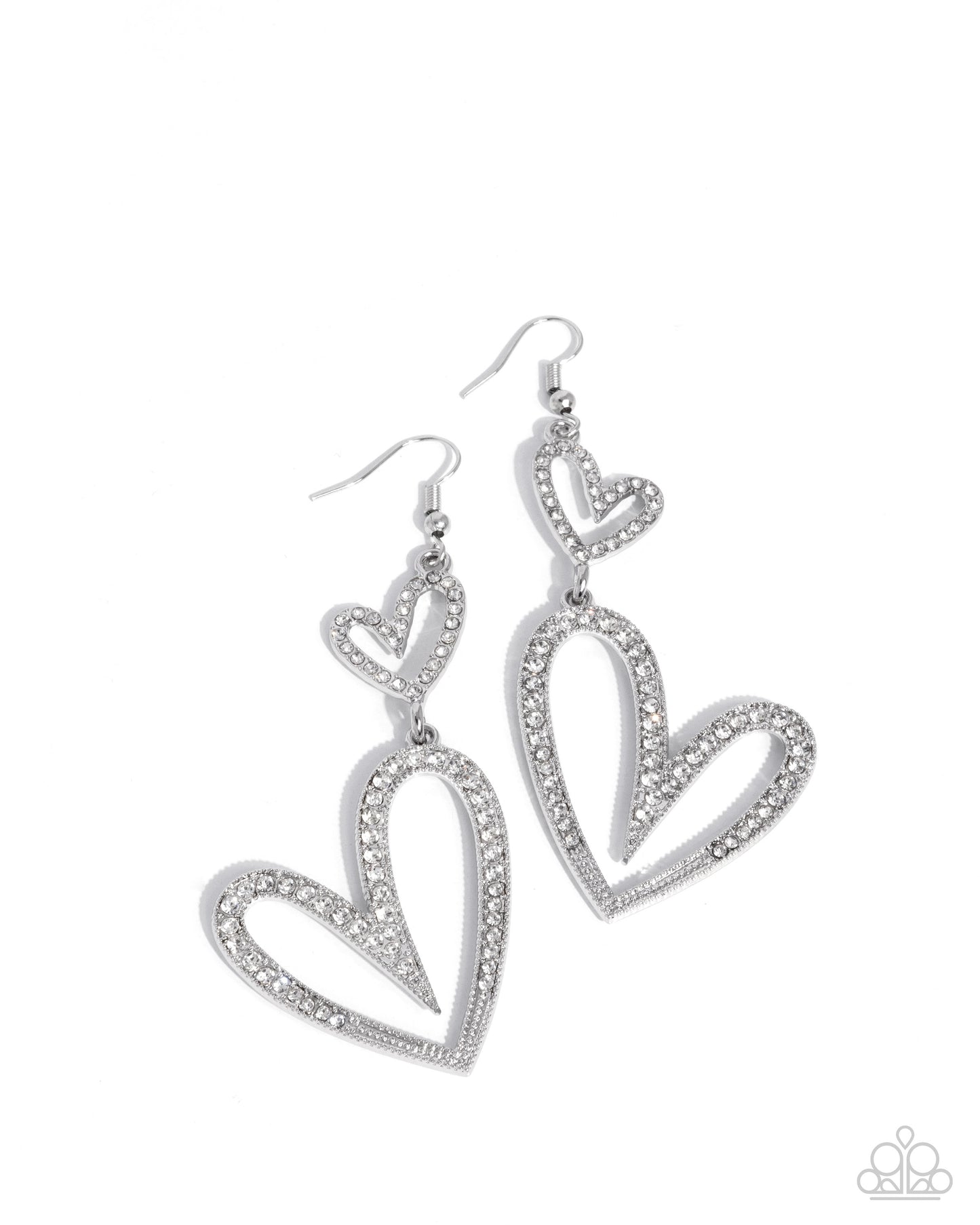Power Couple - Hearts - Silver