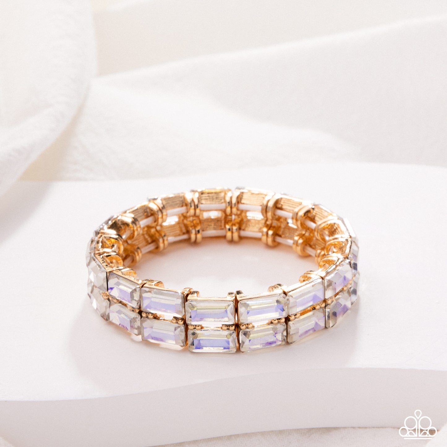 Symmetrical Statement - Iridescent - Yellow