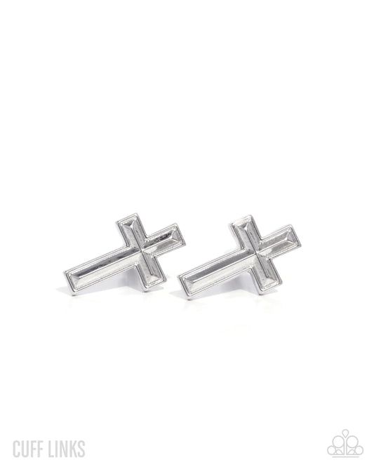 Crowning Cuff Links - Cuff Links - Silver