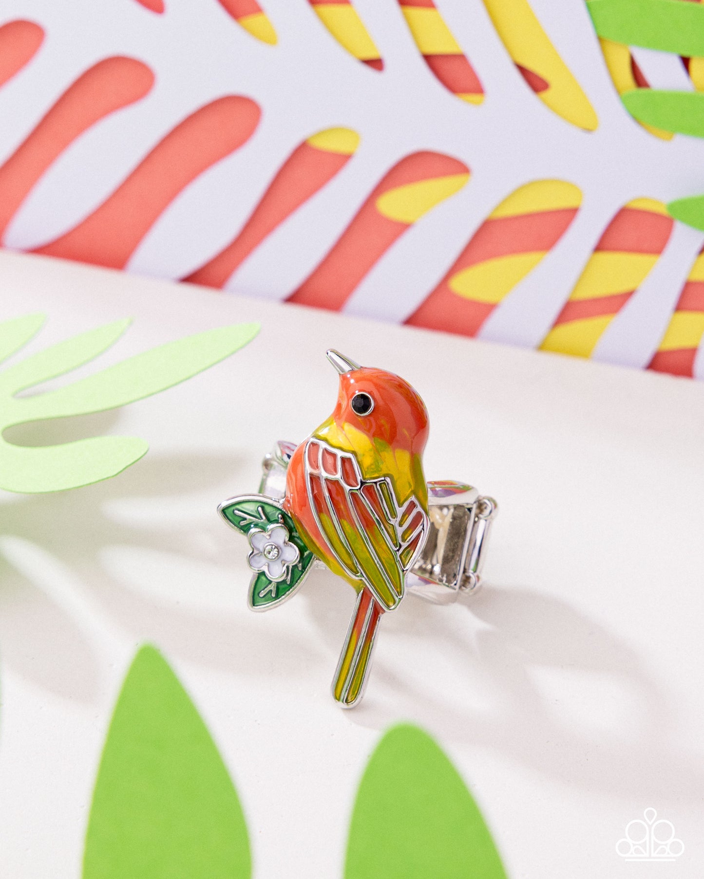 Nestled Nightingale - Multi - Yellow