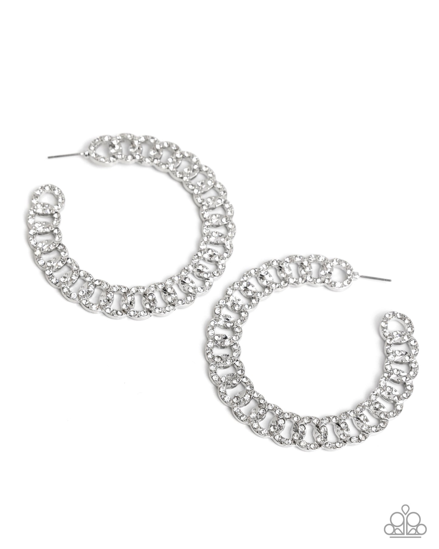 Interlocked Icing - Silver - White