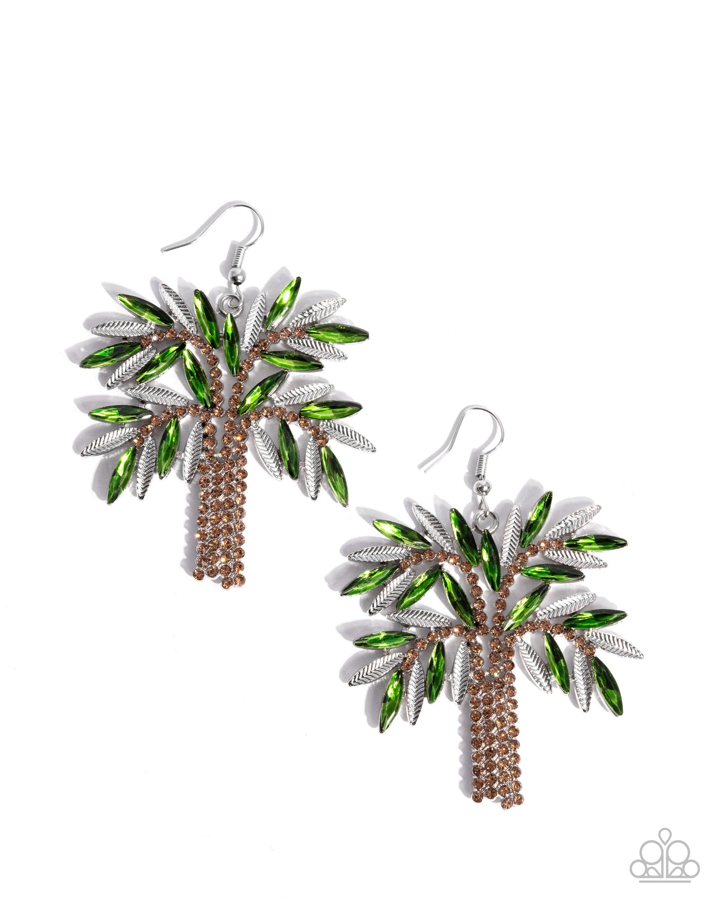 Palm Tree Pizzazz -Multi -  Green