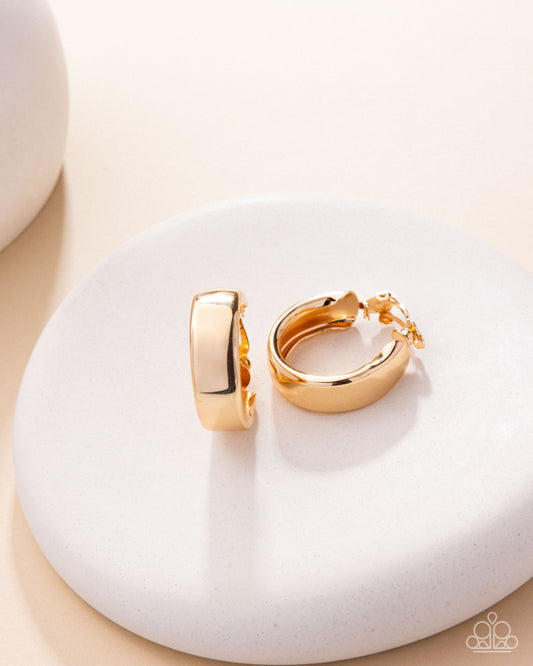 Sleek Spell - Clip-ons - Gold