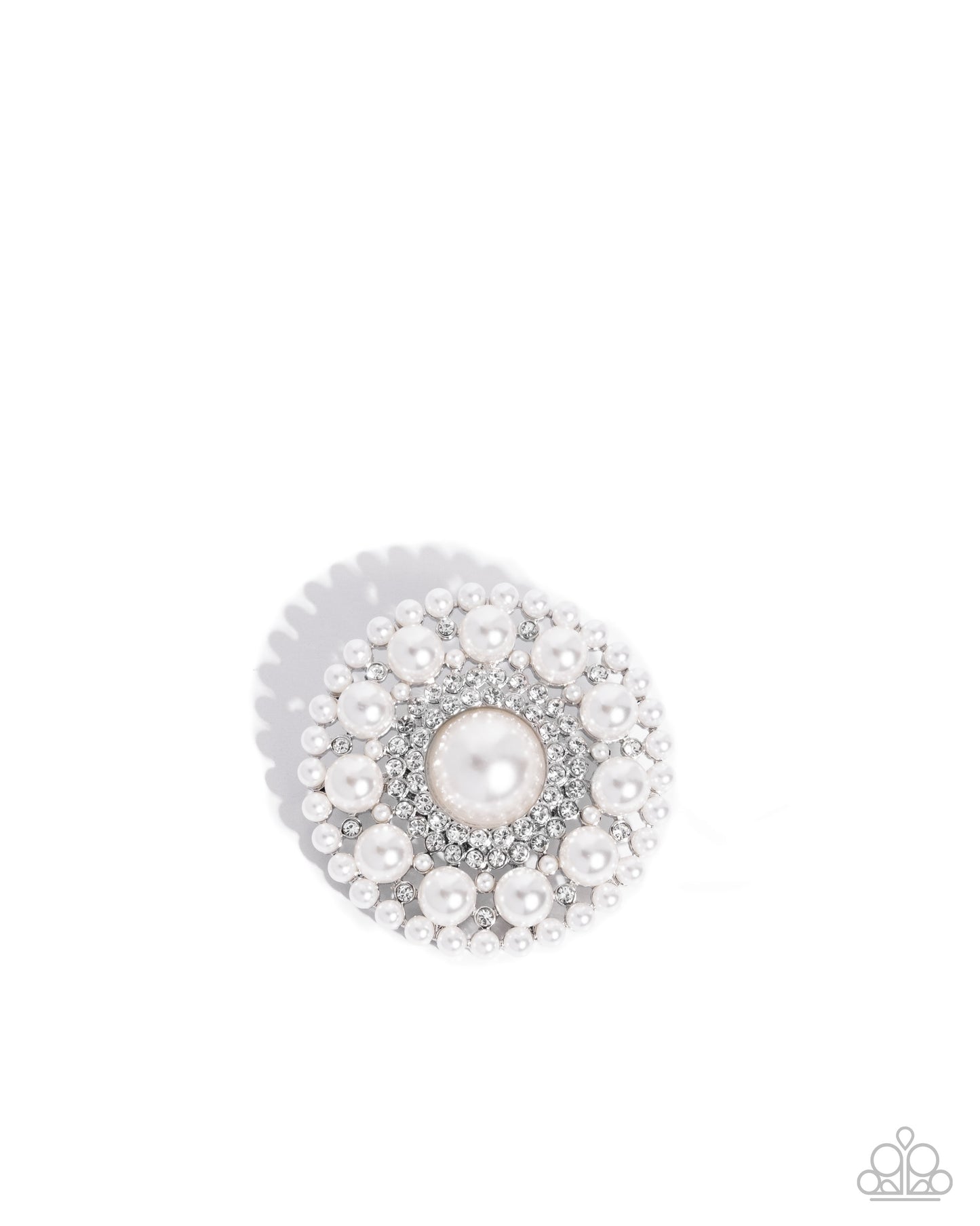Posh Paladin - Brooch - White