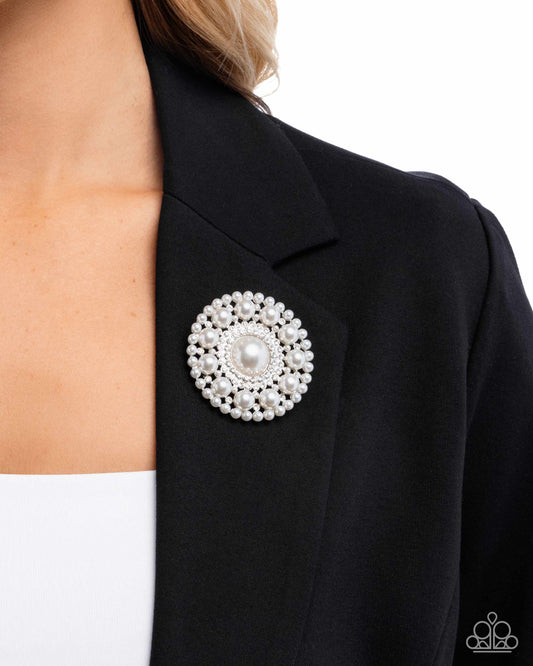 Posh Paladin - Brooch - White