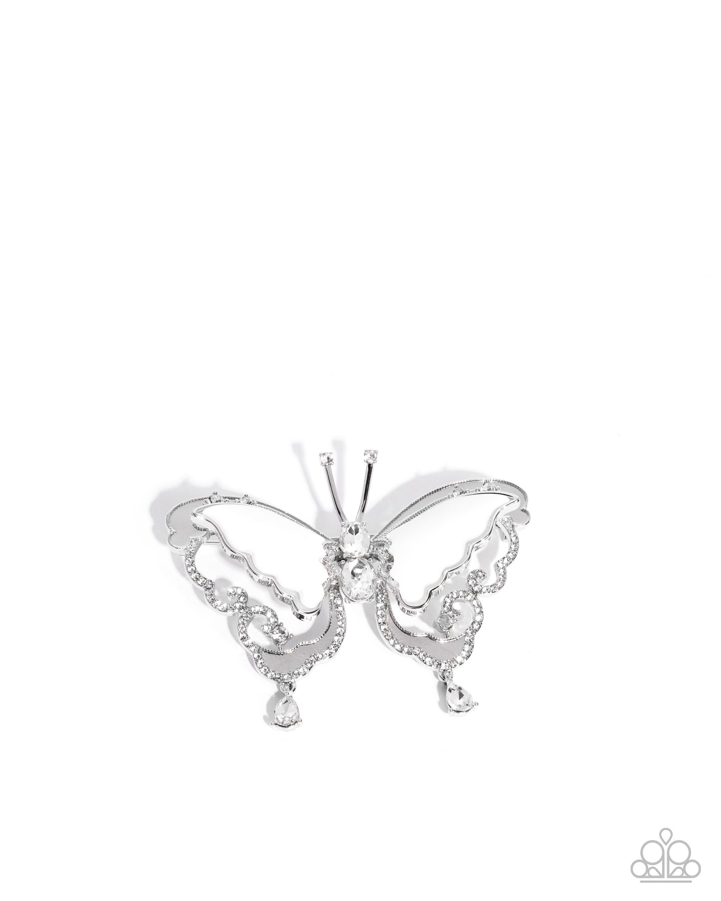Articulate Aerial - Brooches - White