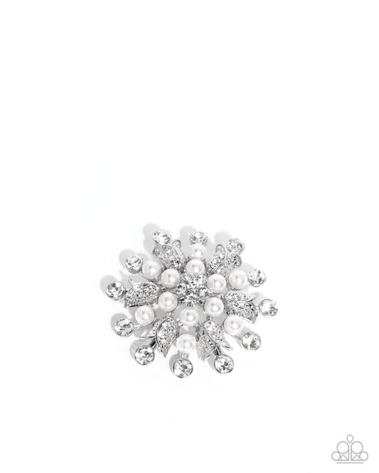 Pearly Prologue - Brooch - White