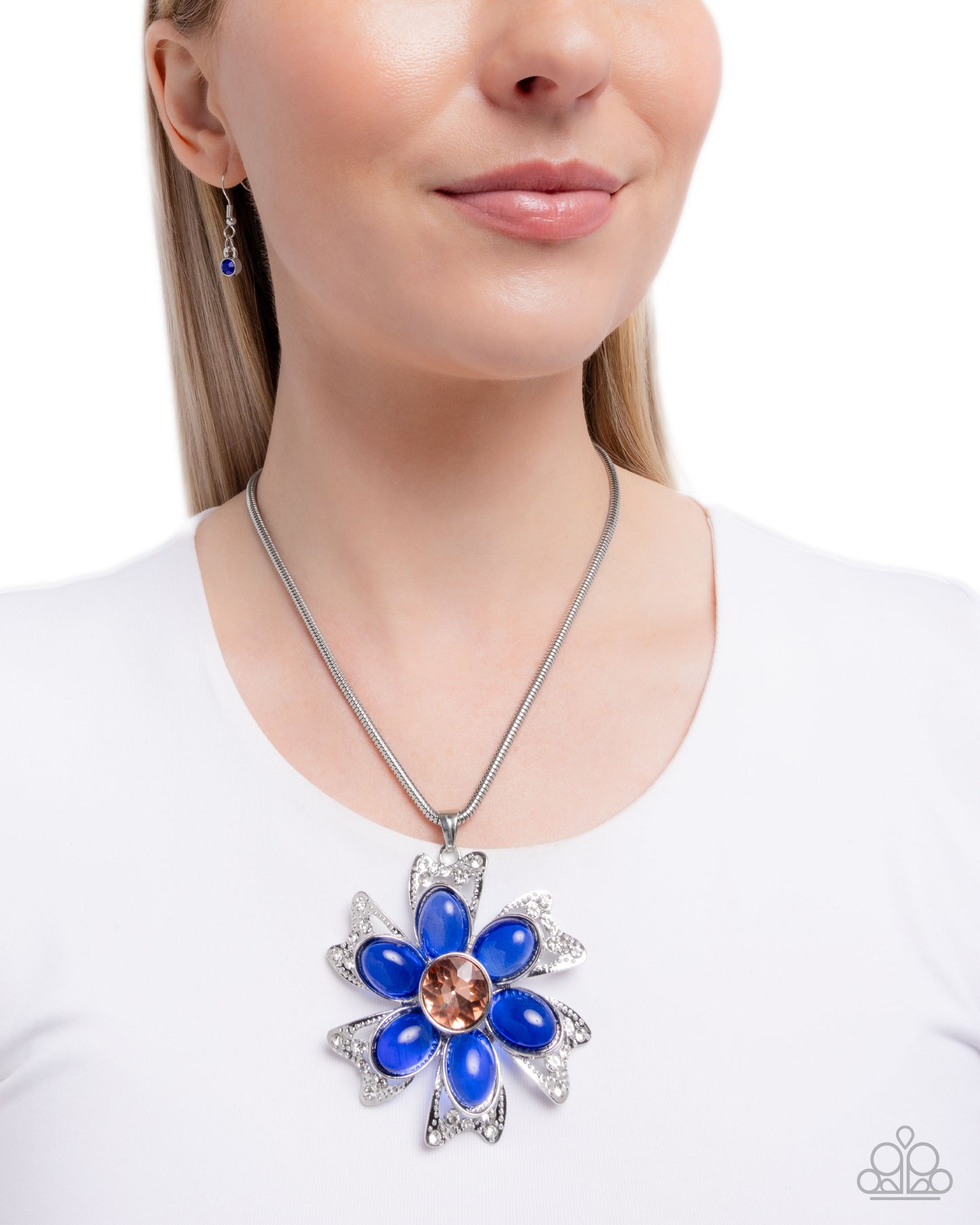Floral Figurehead - Multi - Blue