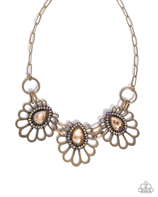 Teardrop Timeline - Brass