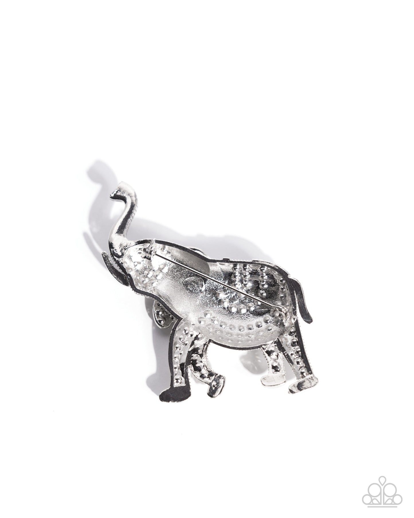 Elephant Embrace - Brooches - Red