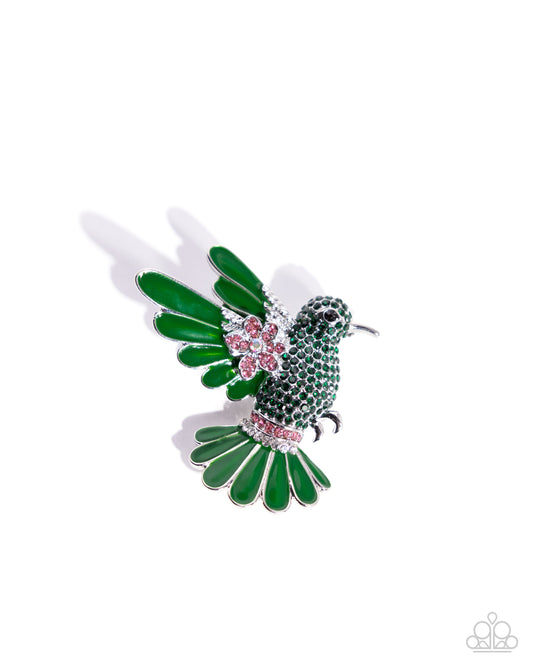 Hummingbird Heirloom - Brooches - Green