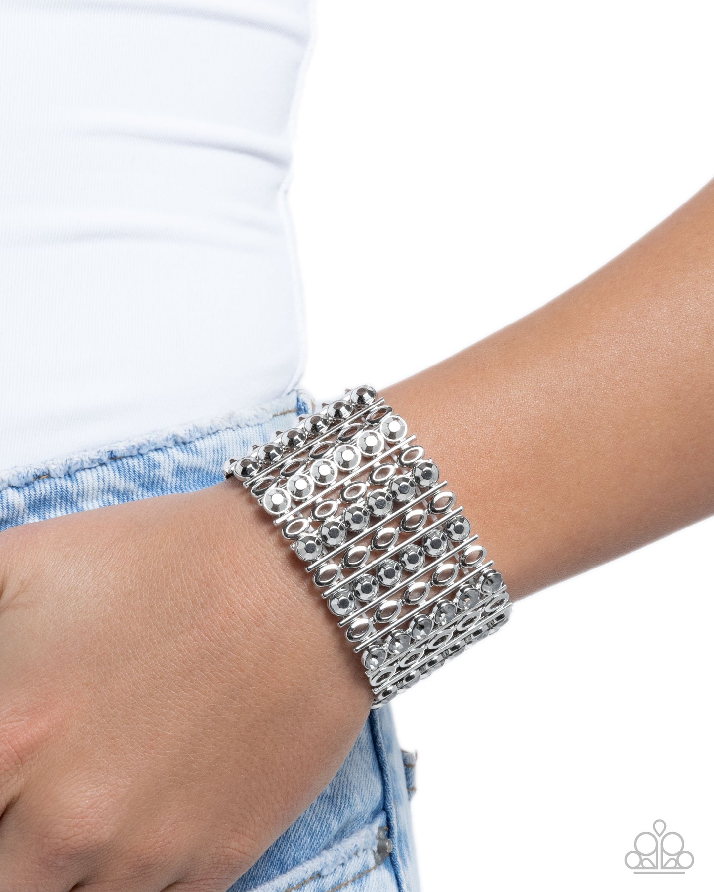 Reflective Rows - Silver