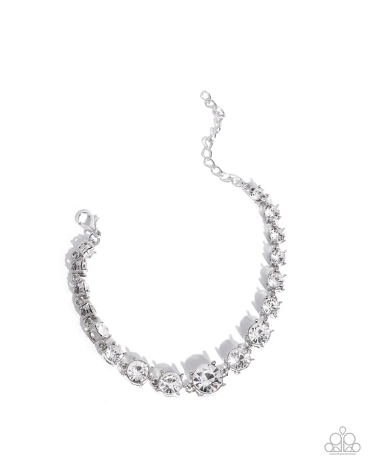 Sizable Shimmer - Silver - White