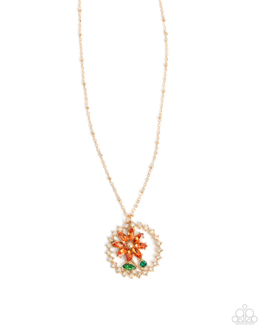 Framing Florals - Multi - Orange