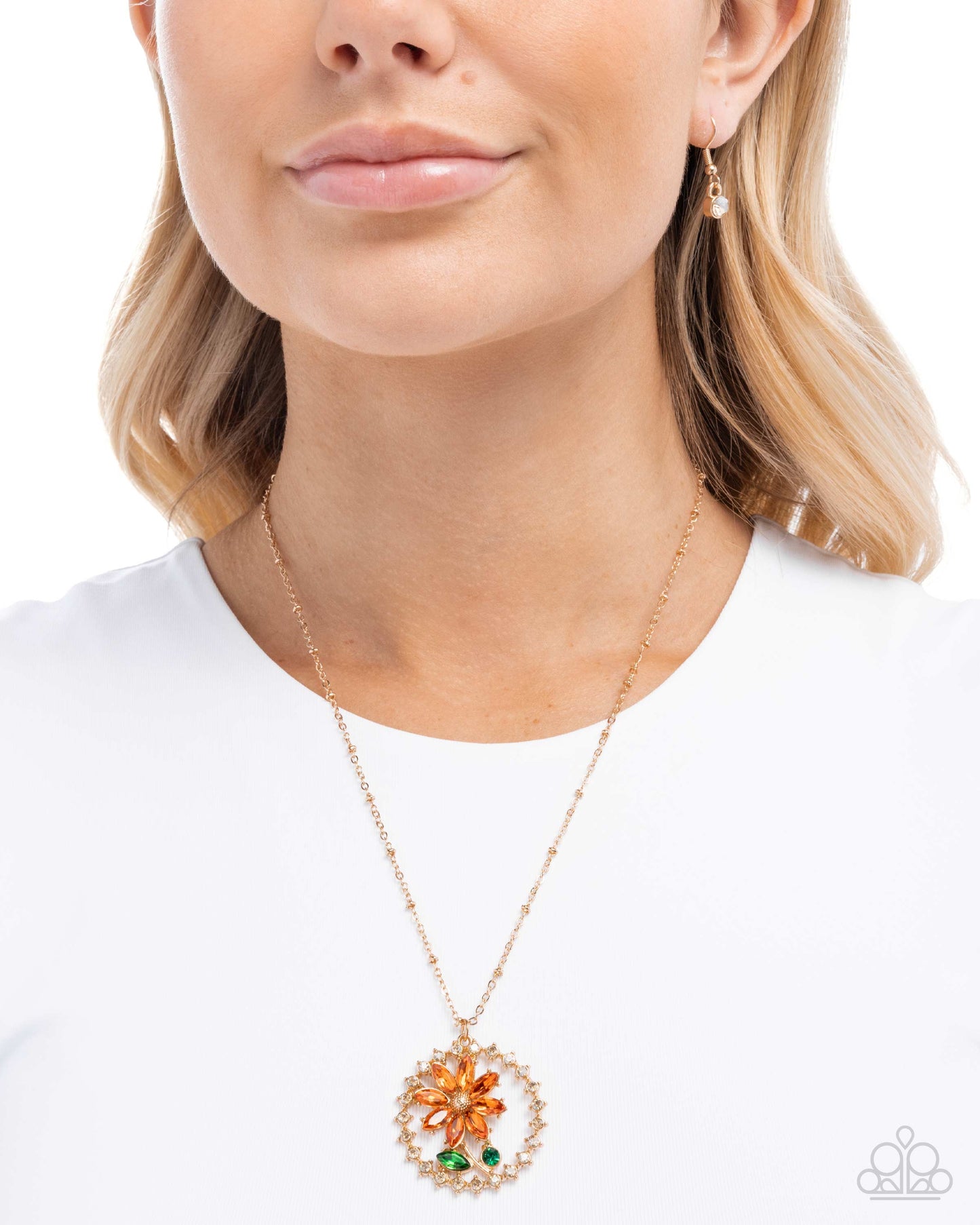 Framing Florals - Multi - Orange