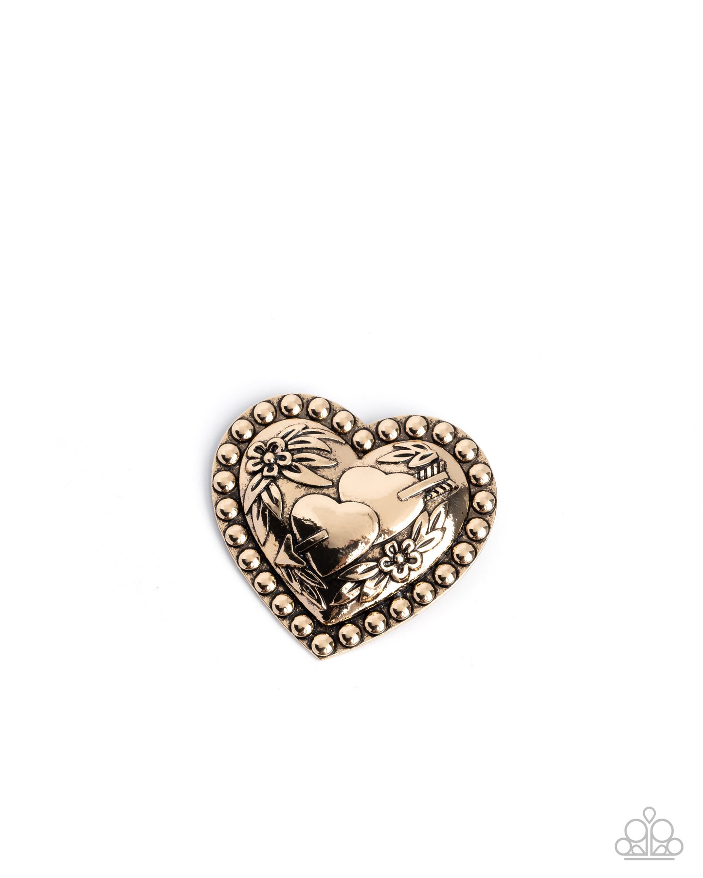 A Breath of Fresh Romance - Brooches - Gold