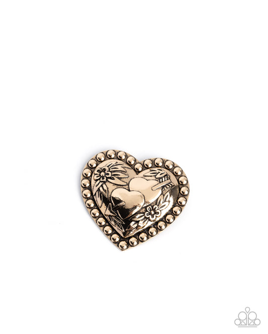 A Breath of Fresh Romance - Brooches - Gold