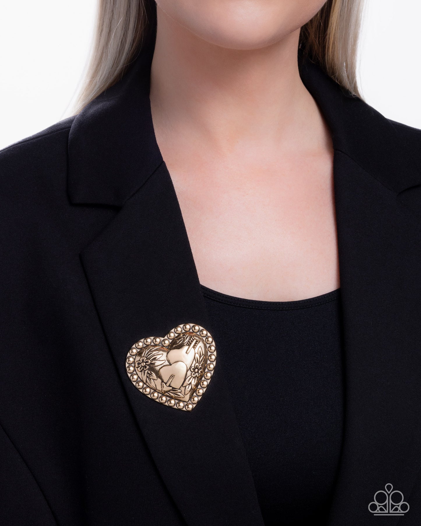 A Breath of Fresh Romance - Brooches - Gold