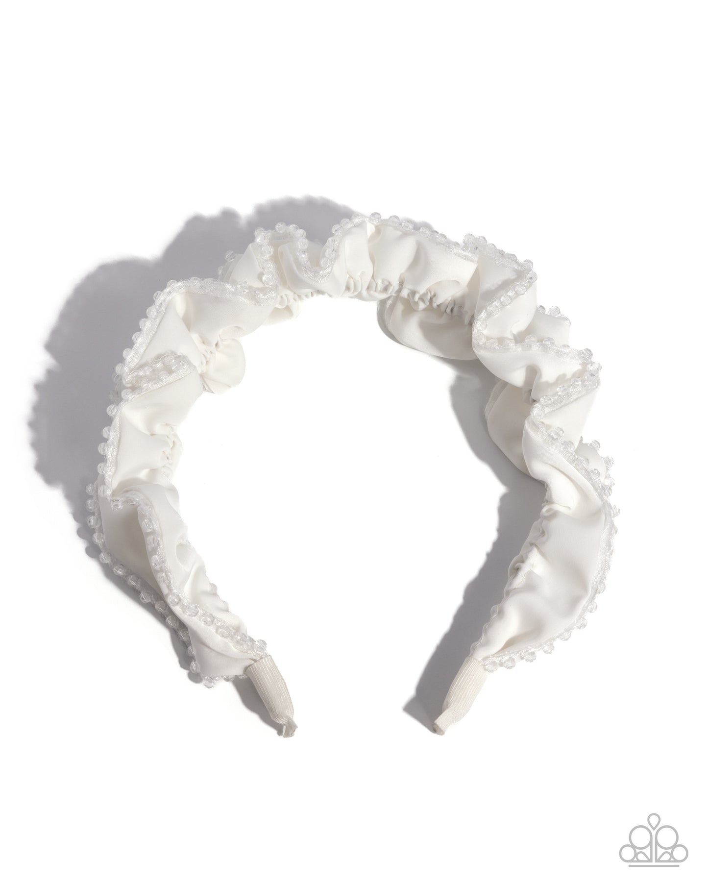 Beaded Broadcast - Hair Accessories - White
