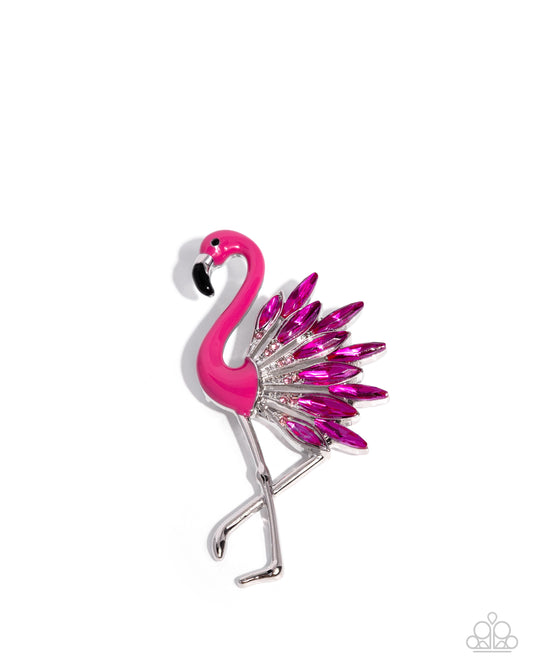Frenetic Flamingo - Brooches - Pink