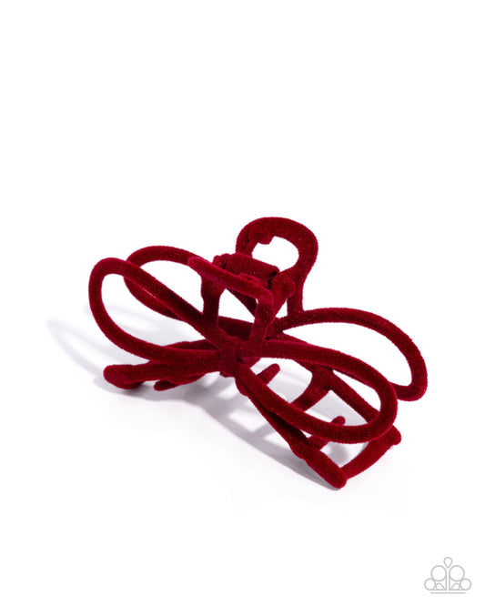 Merry BOW Round - Hair Accessories - Red