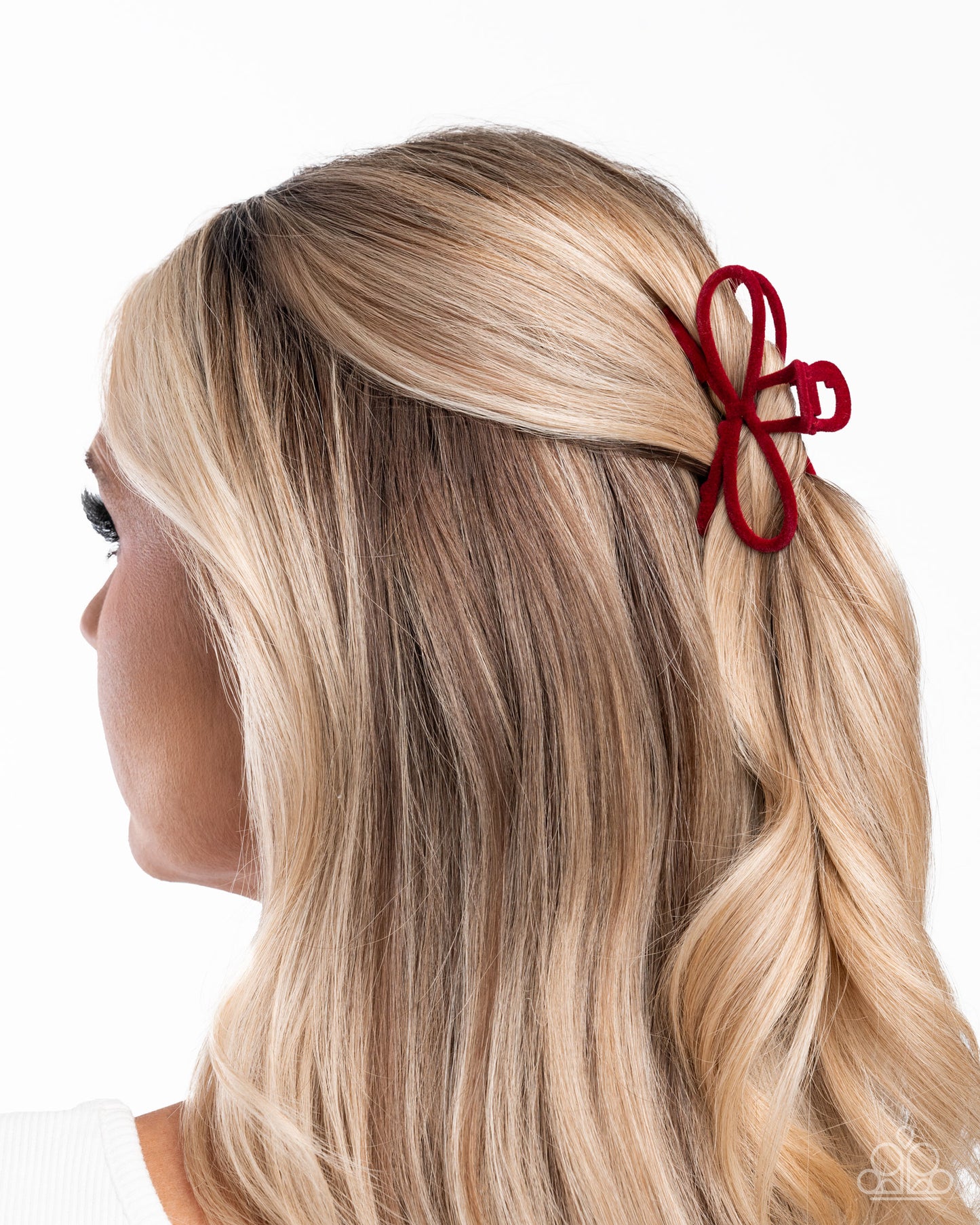 Merry BOW Round - Hair Accessories - Red