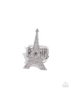 Eiffel Tower Ease - Silver - White