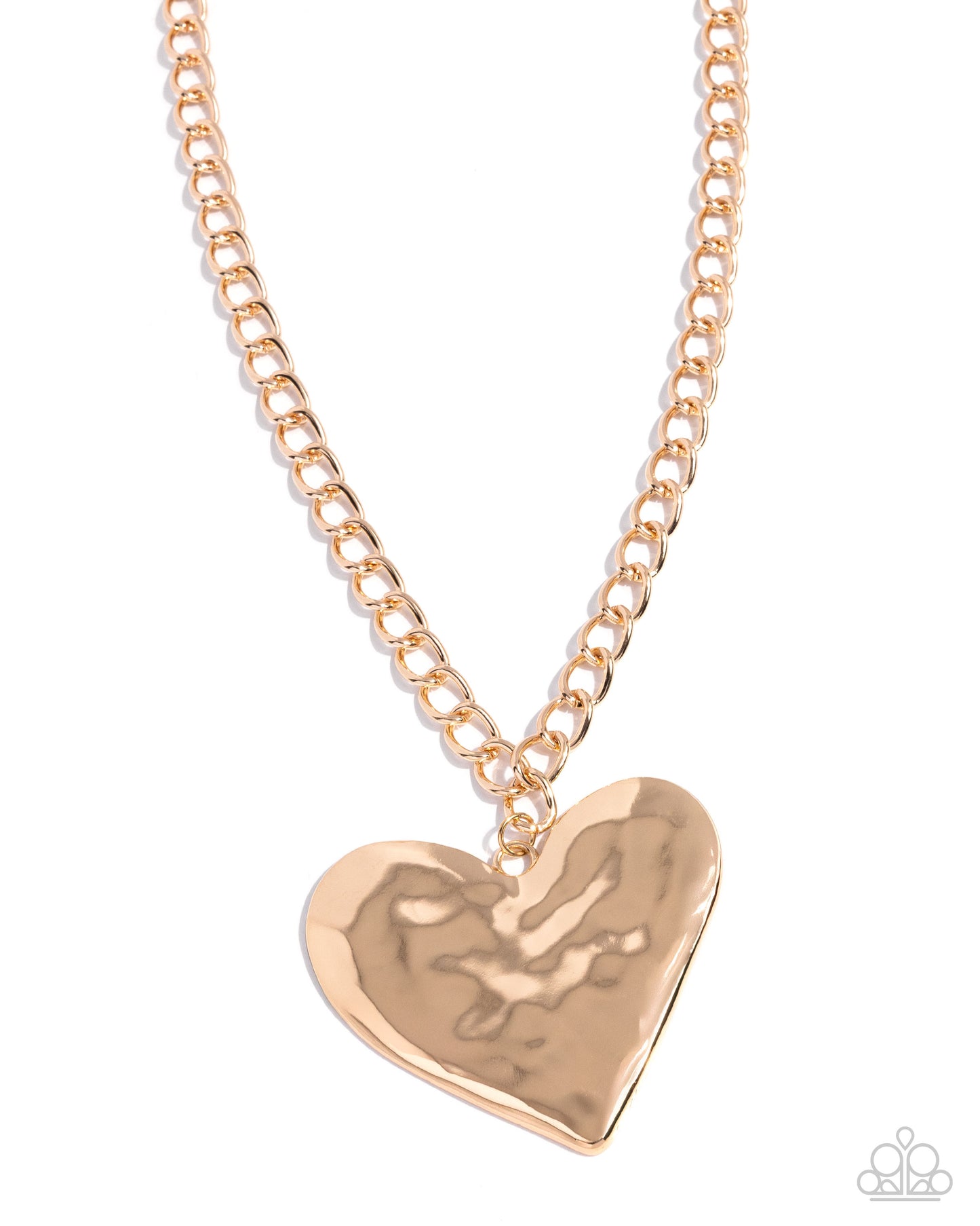 Hammered Heartthrob - Hearts - Gold