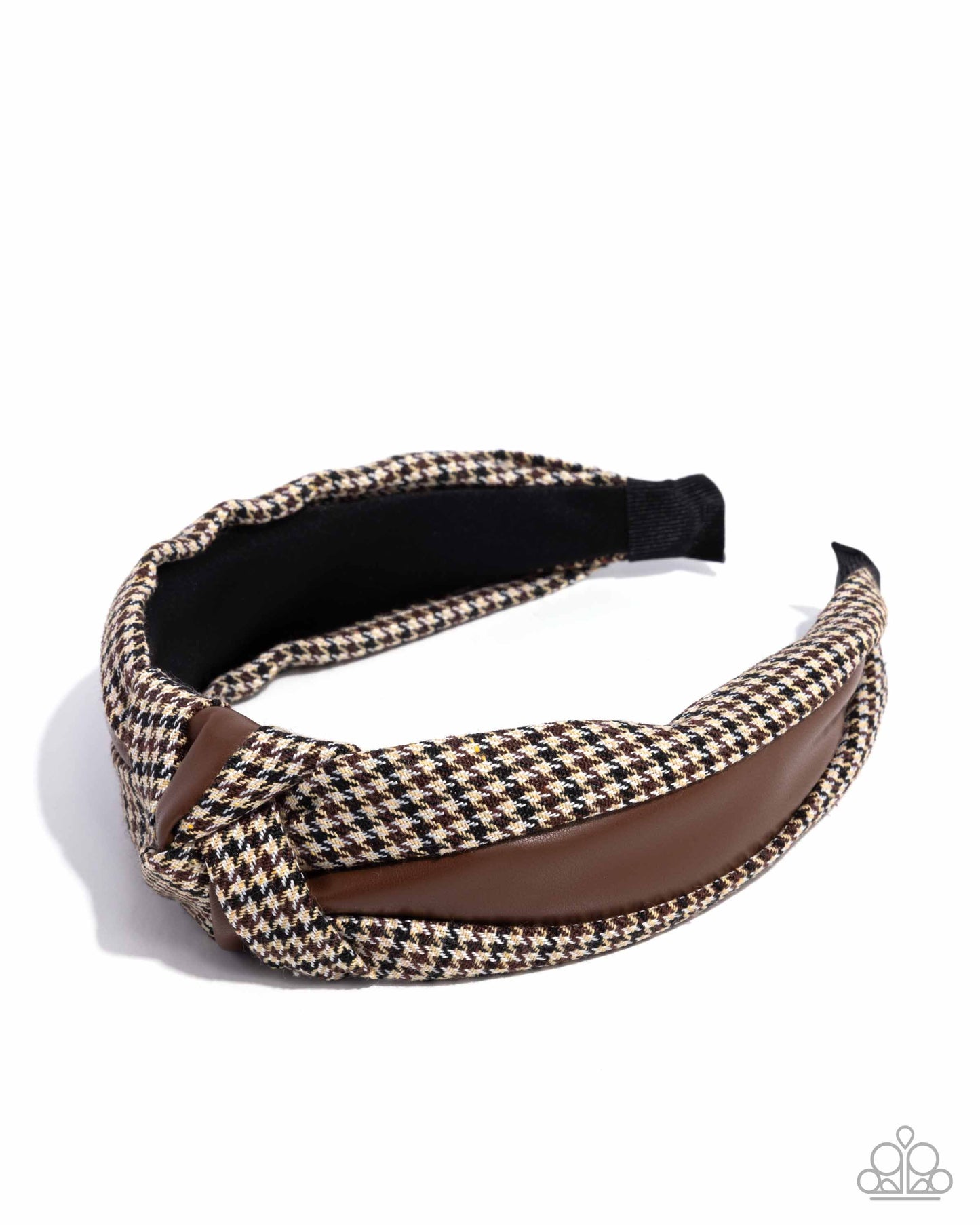 Houndstooth Haute - Hair Accessories - Brown