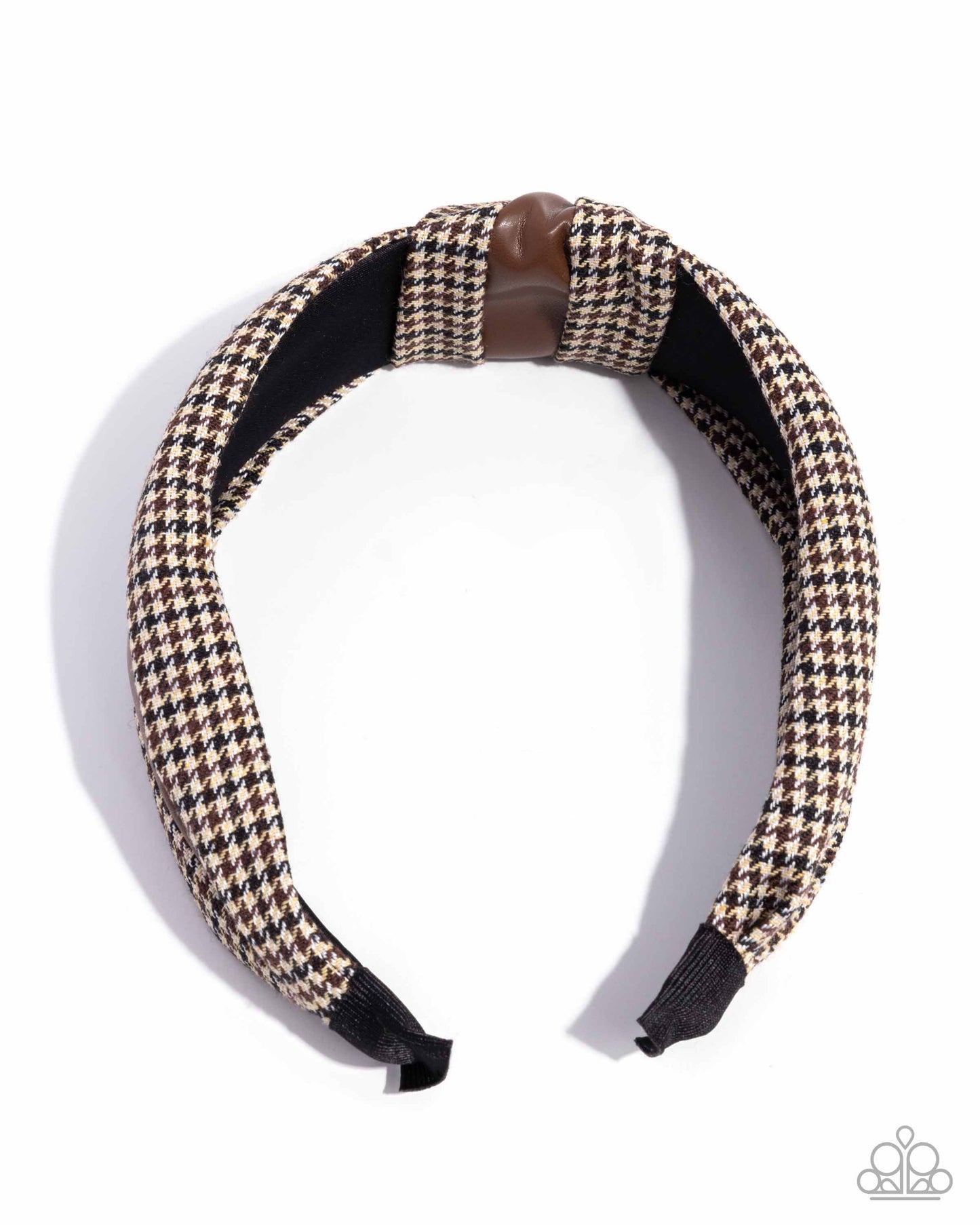 Houndstooth Haute - Hair Accessories - Brown
