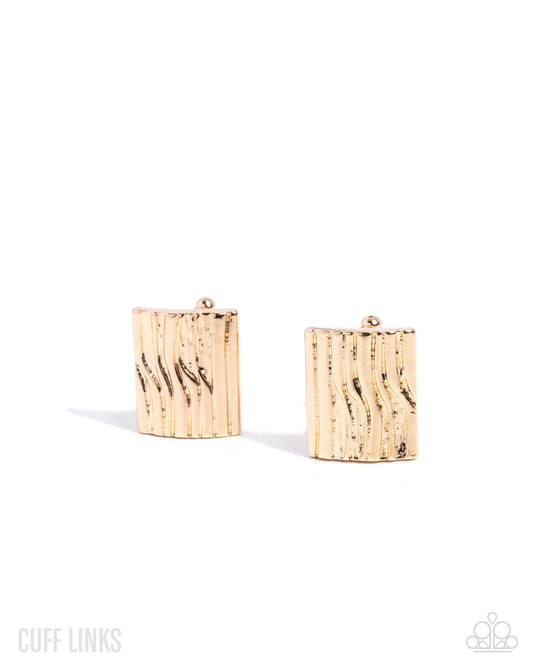 Lumber Luminescence - Cuff Links - Gold