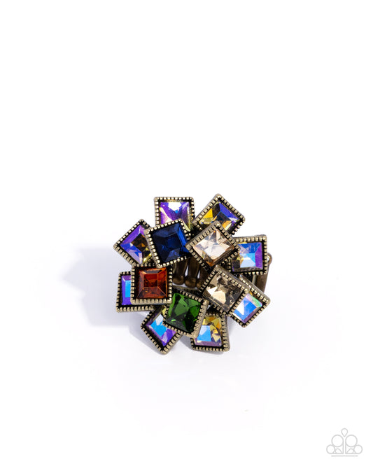 Wreathed Want - Multi - Brass