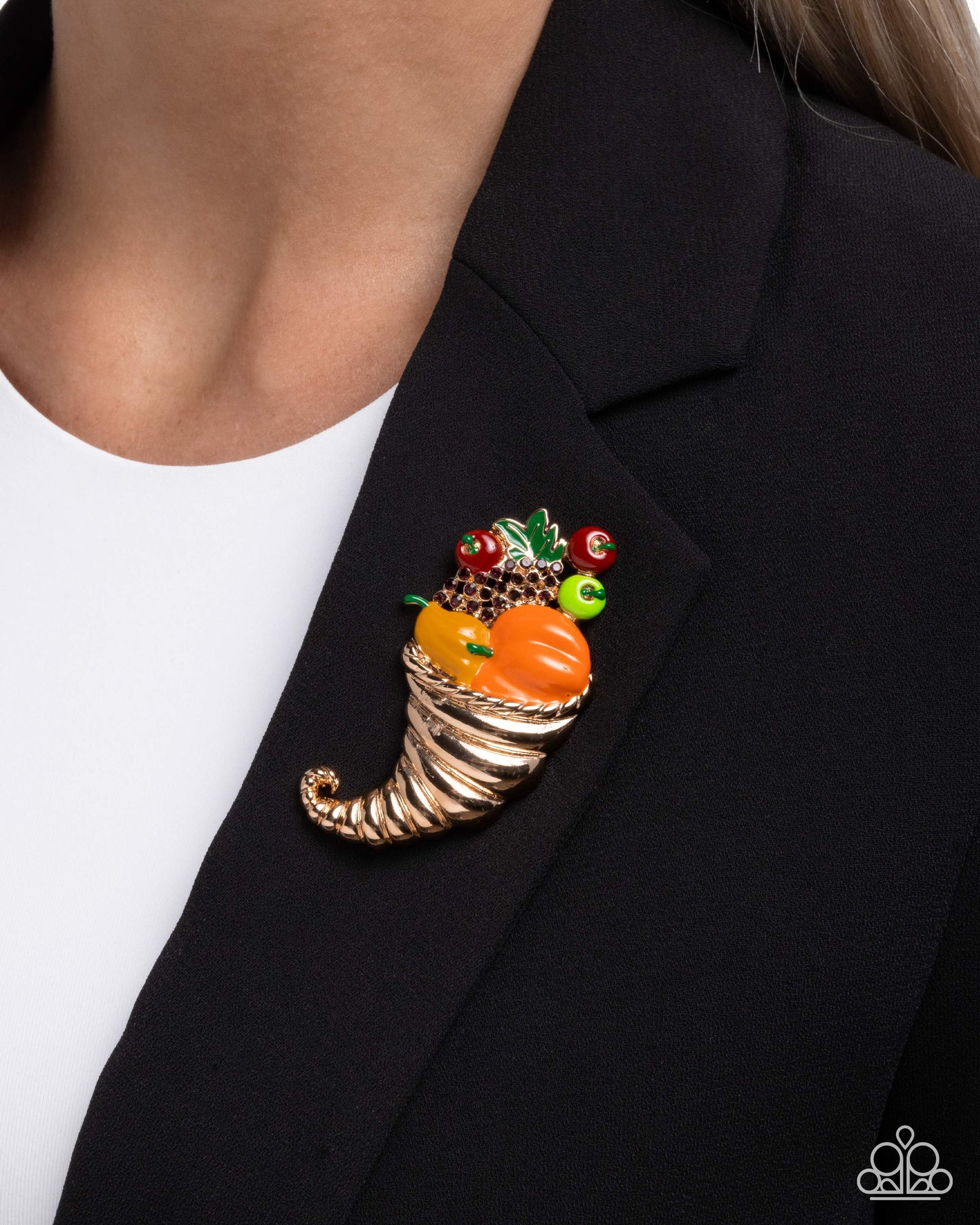 Cornucopia Chic - Brooches - Multi