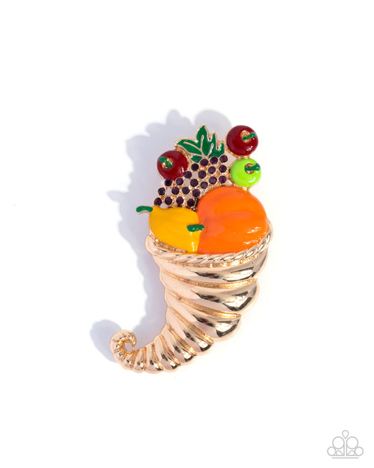 Cornucopia Chic - Brooches - Multi