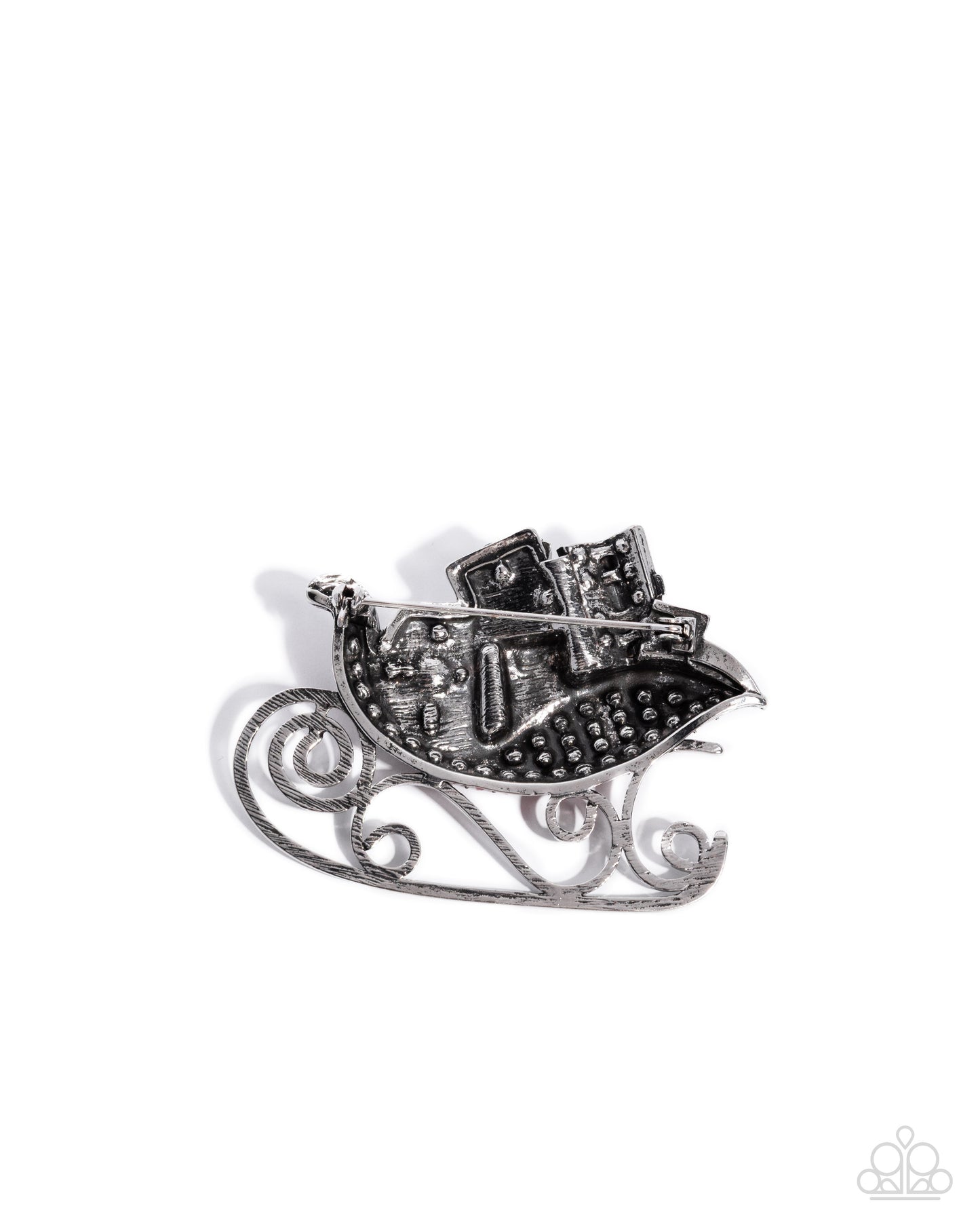 Sledding Shimmer - Brooches - Red