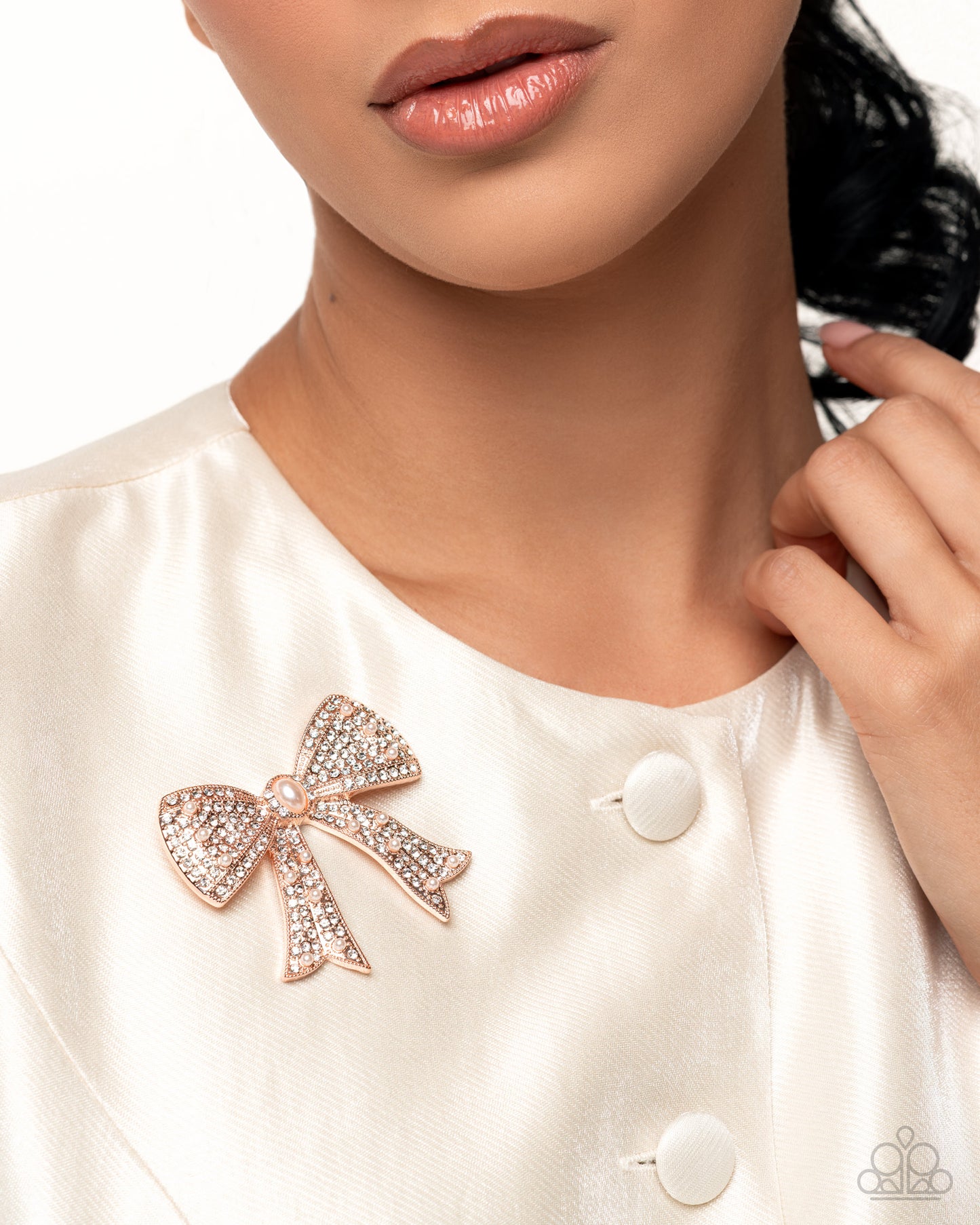 Bow Bravado - Brooches - Rose Gold