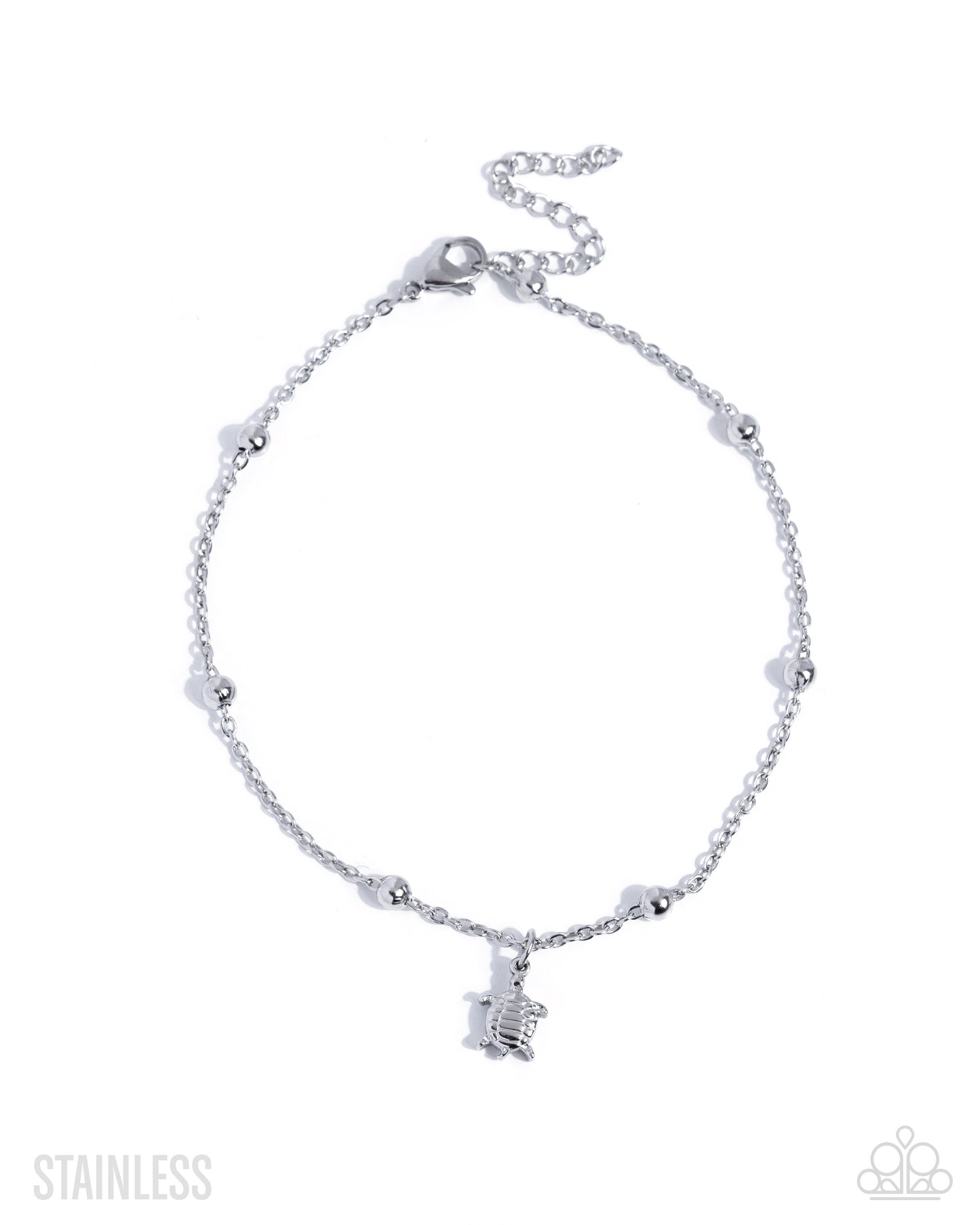 Turtle Timbre - Anklet - Silver