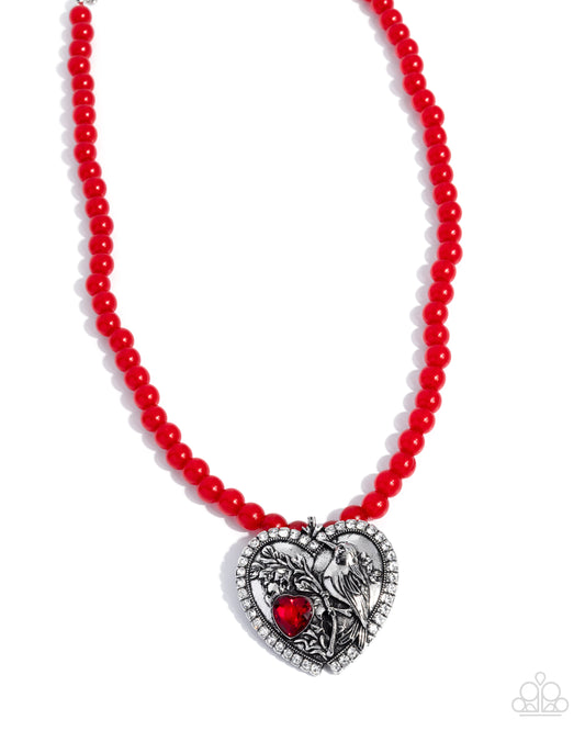 Heartfelt Hummingbird - Red
