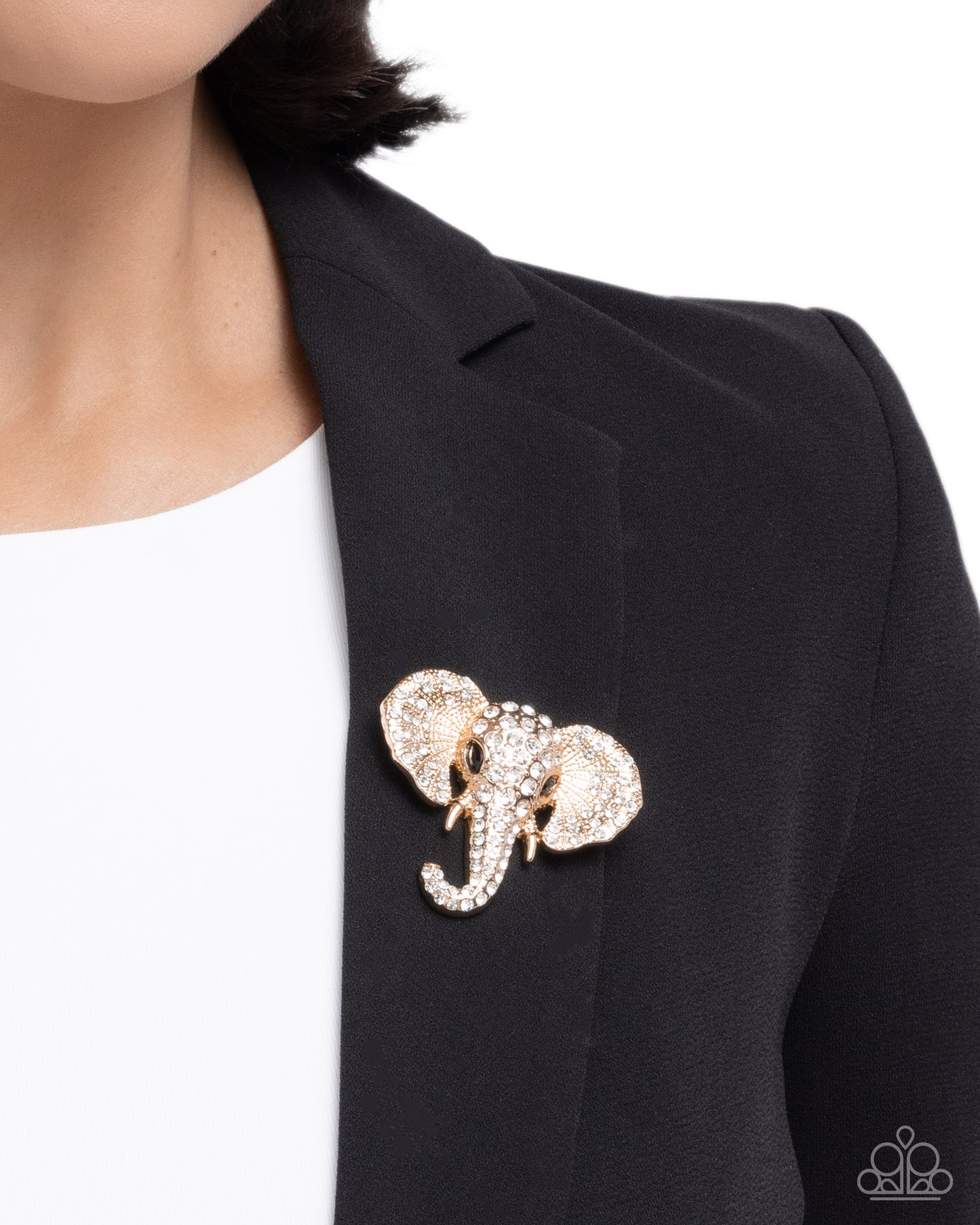 Elephant Empathy - Brooches - Gold