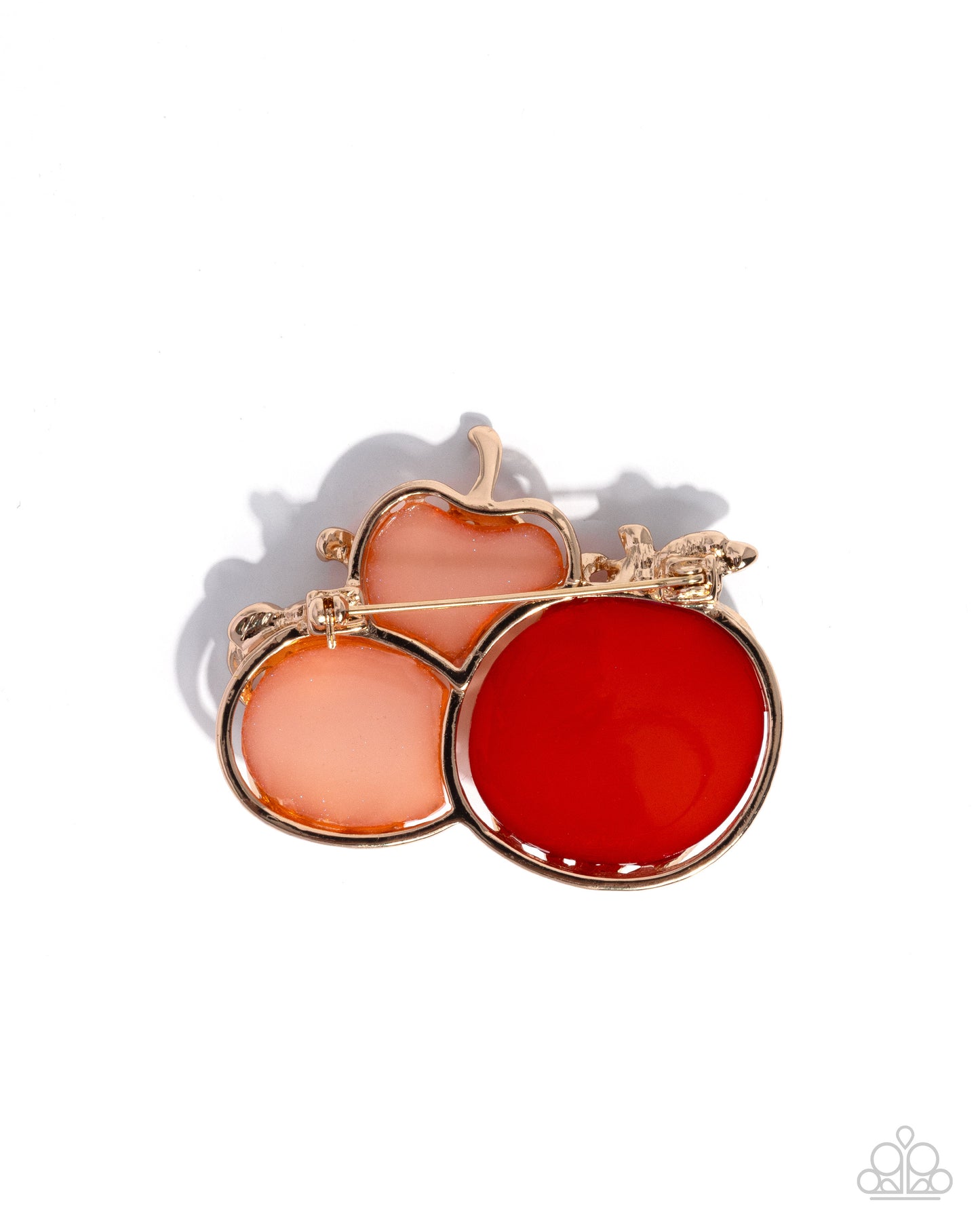 Pumpkin Pattern - Brooches - Orange