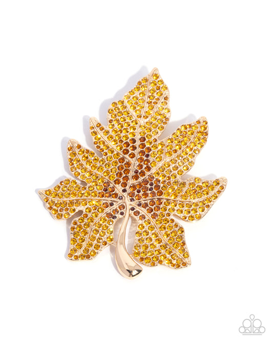 Autumnal Accent - Brooches - Gold