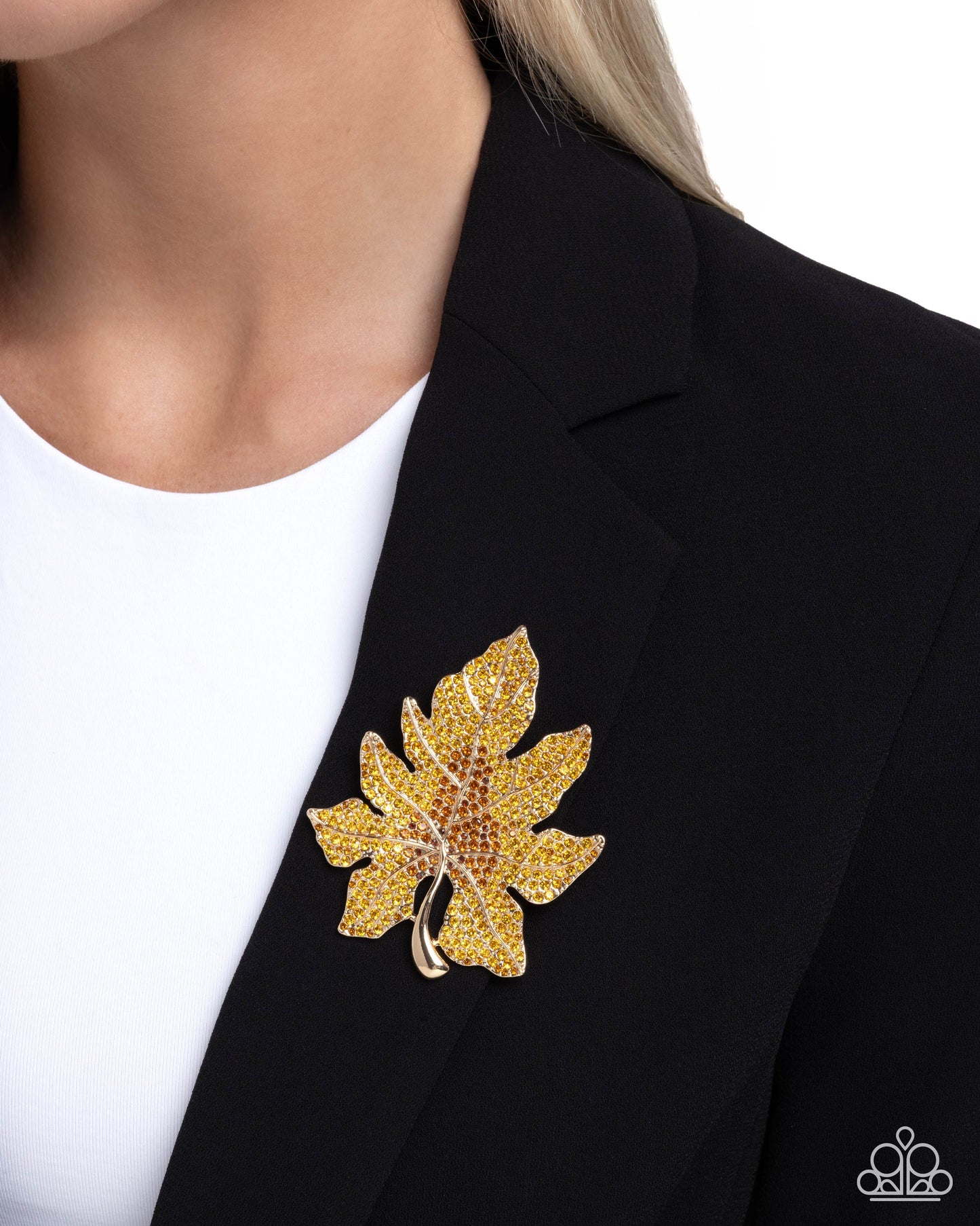 Autumnal Accent - Brooches - Gold