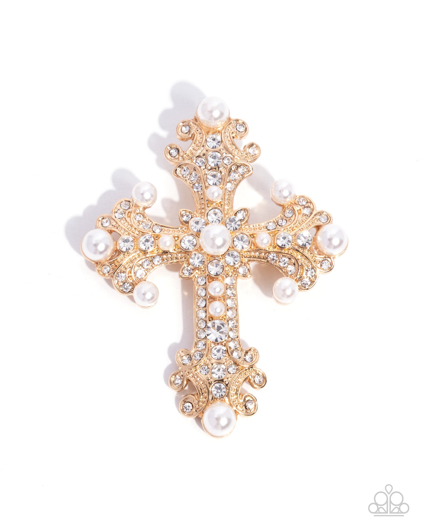 Candescent Cross - Brooches - Gold