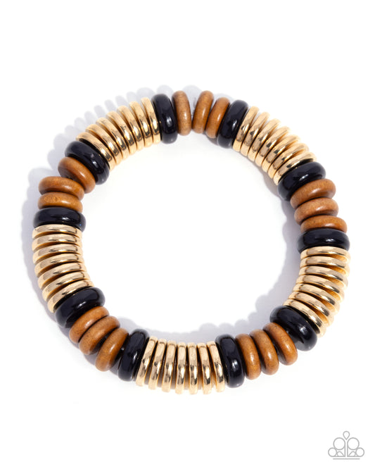 Wood Work - Multi - Black