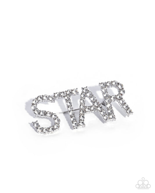 Superstar Sum - Brooches - Silver - White