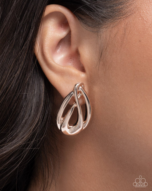 Sturdy Sheen - Earrings - Paparazzi Earring Image